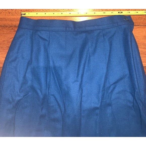 Vintage Pendleton Skirt Wool Pleated Women’s‎ Size 6* Blue Academia - Picture 7 of 7